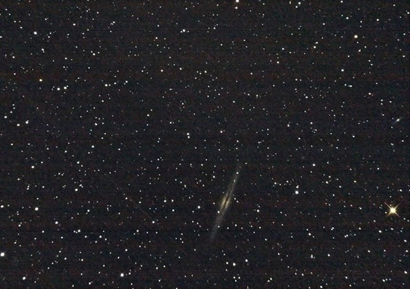 NGC 891
2010. október 29., Tata, Canon EOS 1000D, 200/1000-es Newton távcső, primer fókusz, ISO 1600, exp:5 x 30mp
(Juhász András)